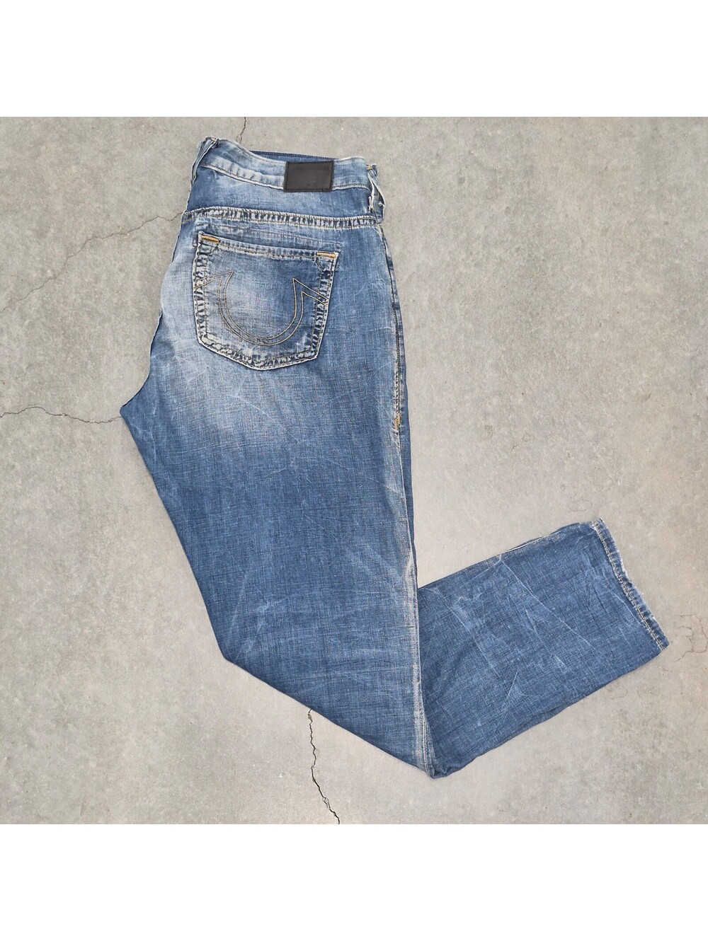 True Religion Women's Skinny Distressed Blue Jeans - Picture 6 of 7